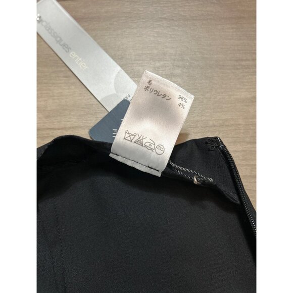 Classiques Entier Black Wool Skinny Midtown Fit Pants 12 Petite - Picture 14 of 15